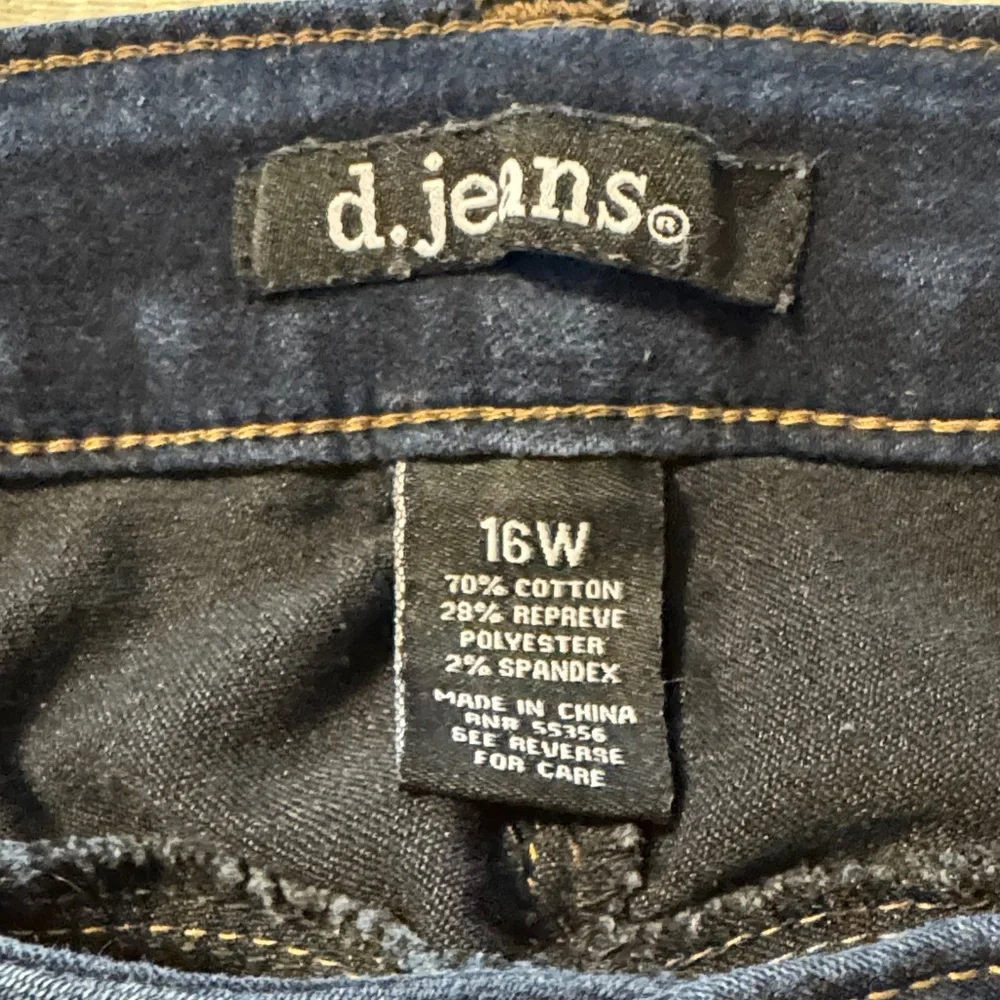 d. jeans Women's Dark Blue Straight Leg Jeans - Picture 4 of 5